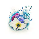 forget me not tattoo design idea