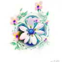 forget me not tattoo design idea