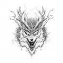 leshen the witcher tattoo design idea