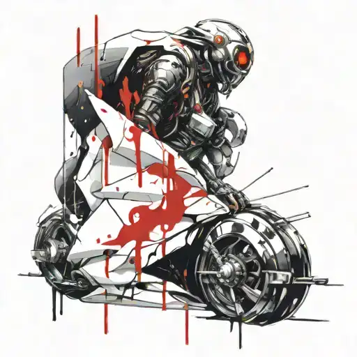 ghost coming out of shell tattoo design idea