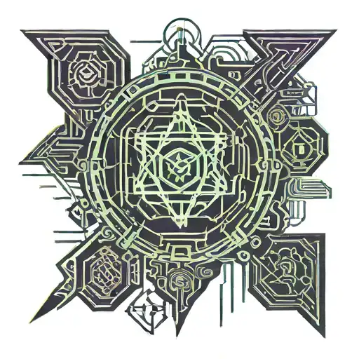 eldritch glyphs tattoo design idea