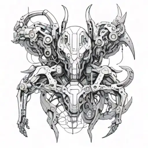 ghost in the shell tattoo design idea