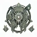 ghost in the shell tattoo design idea