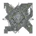 eldritch glyphs tattoo design idea