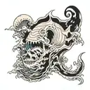 ghost in the sea shell tattoo design idea