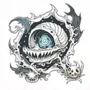 ghost in the sea shell tattoo design idea