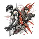 ghost in the shell tattoo design idea