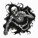 buried alive tattoo design idea