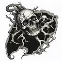 buried alive tattoo design idea