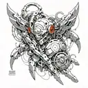 ghost in the shell tattoo design idea