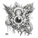 ghost in the shell tattoo design idea