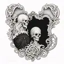 pale ghost in the sea shell tattoo design idea