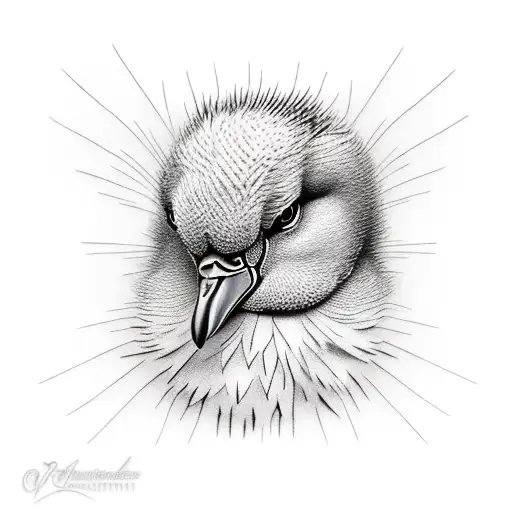 ugly duckling tattoo design idea