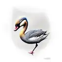 ugly duckling tattoo design idea