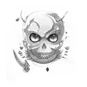 Stitches tokyo ghoul tattoo arm tattoo design idea