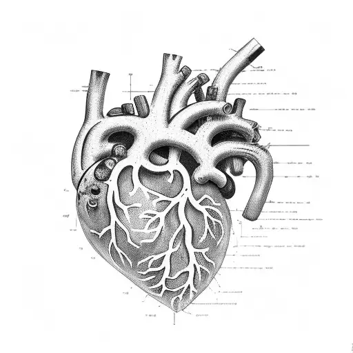 american language, human heart, spanish language tattoo design idea
