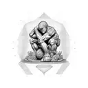The Thinker tattoo design idea