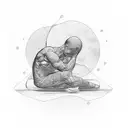 The Thinker tattoo design idea