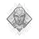 The Thinker tattoo design idea