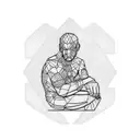 The Thinker tattoo design idea