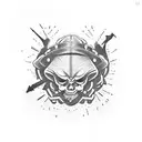 dirty cap tattoo design idea