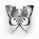 Butterfly tattoo design idea