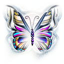 Butterfly tattoo design idea