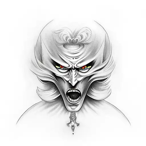 character Alucard tattoo design idea