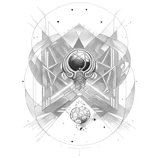 golden ratio and per aspera ad astra tattoo design idea