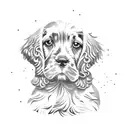 cocker spaniel tattoo design idea