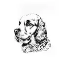cocker spaniel tattoo design idea