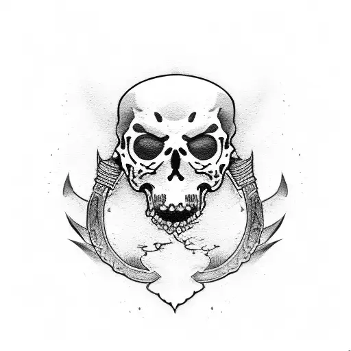 death reaper seal tattoo design idea