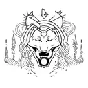 eiserne front tattoo design idea