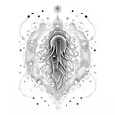 Underwater galaxy with jellyfish constellations tattoo design idea