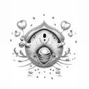 a sentimental tattoo between a mother and son. The mom would call him jitterbug tattoo design idea
