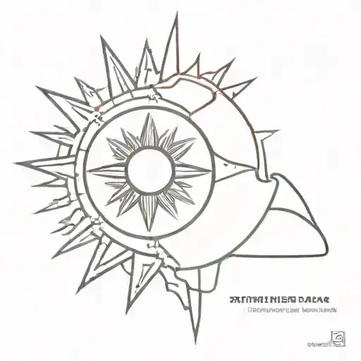 sun from the philippine flag  tattoo design idea