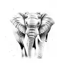 elephant tattoo design idea