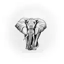 elephant tattoo design idea