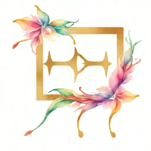 pisces and Libra tattoo design idea