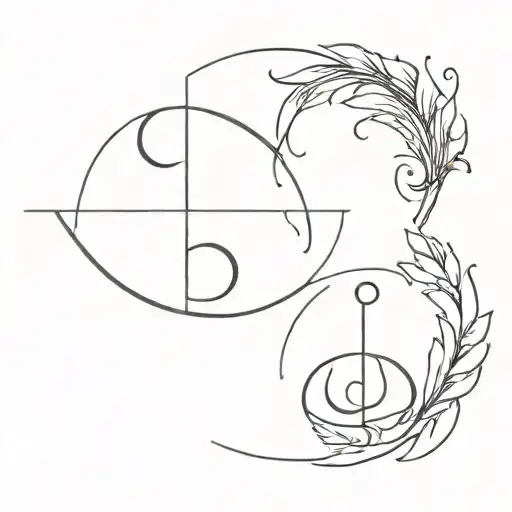 pisces and Libra tattoo design idea