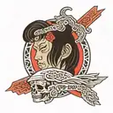 trust no one hand tattoo design idea