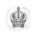 A historical crown with cracks tattoo design idea