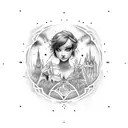 neverland  tattoo design idea