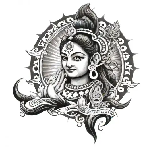 Tatto for name mehak who is obsessed with lord shiv tattoo design idea