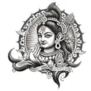 Tatto for name mehak who is obsessed with lord shiv tattoo design idea