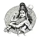 Tatto for name mehak who is obsessed with lord shiv tattoo design idea