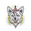 Cerberus dog tattoo design idea