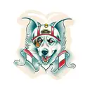 Cerberus dog tattoo design idea