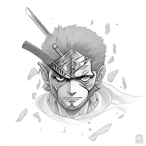 ronoroa zoro swords tattoo design idea