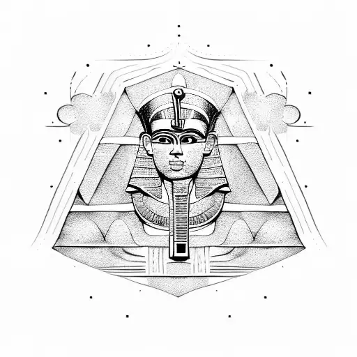 Ancient Egyptian hieroglyphics tattoo design idea